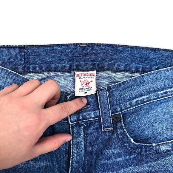 True Religion Jeans Size 31 STRAIGHT Blue - Picture 3 of 9